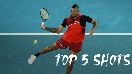 Top 5 Shots, Day 4: Kyrgios takes top spot with memorable shot-celebration combo