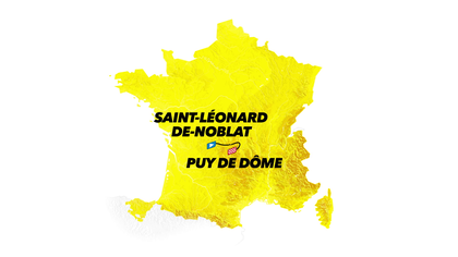 Stage 9 profile and route map: Saint-Leonard-de-Noblat - Puy de Dome