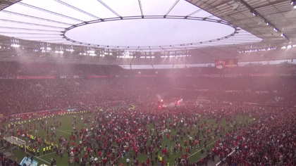 Leverkusen, la manita al Werder fa partire la festa: rivivi il match-Scudetto