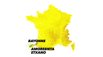 Stage 3 profile and route map: Amorebieta-Etxano - Bayonne