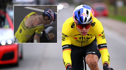 Más malas noticias para Van Aert: Fisura en el esternón y podría decir adiós al Giro