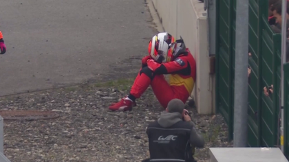 Ferrari #50 tradita dalle gomme fredde! Antonio Fuoco nel muro