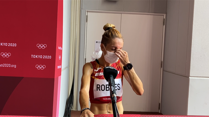 Atletismo | Carolina Robles se emociona tras su caída: "Estoy orgullosa de ser una guerrera"