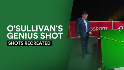 Shots Recreated: White takes on O'Sullivan's 'genius' precision shot