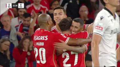 Inter occhio, il Benfica di Di Maria vola: 4-0 al Vitoria, highlights