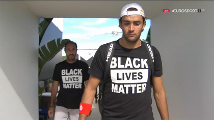 Berrettini, Brown and other UTS stars don Black Lives Matter shirts