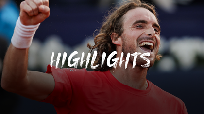 Watch highlights as Tsitsipas prevails in Barcelona Open thriller against Diaz Acosta