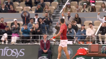 Djokovic, punct superb în fața lui Carballes Baena! Lovitura la care spaniolul nu a avut nicio șansă