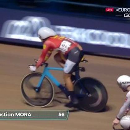 Así logró Mora en scratch la primera victoria española en la UCI Track Champions League