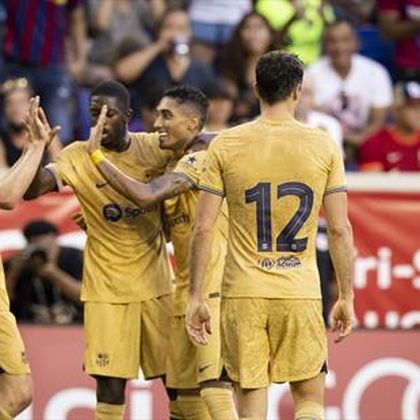 New York Red Bulls-Barcelona: Dembélé y Raphinha ya se entienden (0-2)
