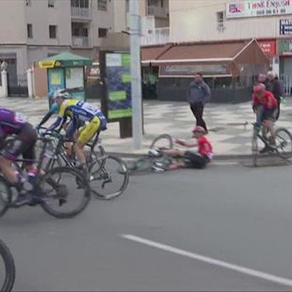 El vídeo viral de José Joaquin Rojas increpando a Barguil tras una caída en la Vuelta a Murcia