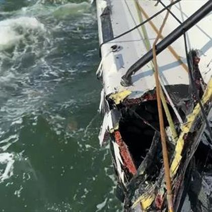 Incident incredibil în Ocean Race! Două ambarcațiuni s-au lovit una de alta, în startul etapei a 7-a