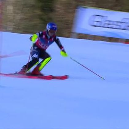 Shiffrin spinge forte nella prima manche dello slalom: riguardala