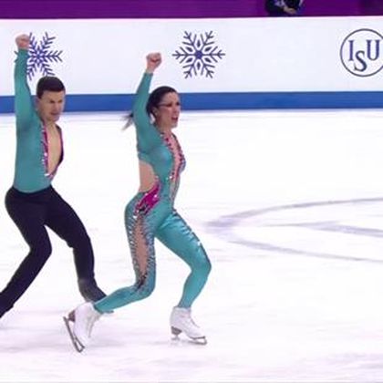 Italienii Guignard și Fabbri, încântători în programul de dans ritmic de la Campionatele Europene