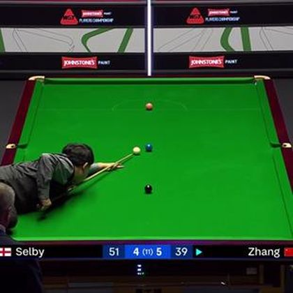 Players Championship | Zhang Anda mist blauw op drempel finale - Selby steelt frame alsnog