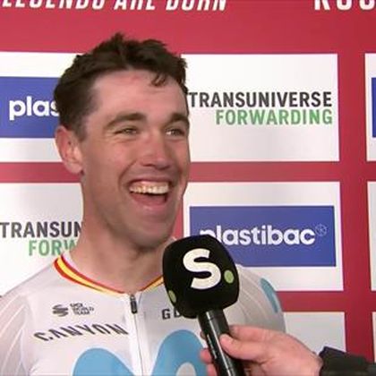 Oier Lazkano, primer español en subir al podio en Kuurne: "Siempre he querido esto en las clásicas"