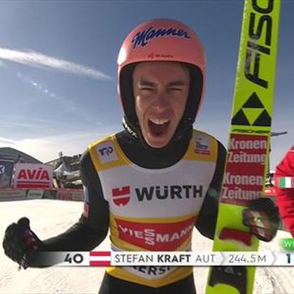 ‘This is why he’s the king’ – Kraft takes World Cup overall title with huge jump in Vikersund