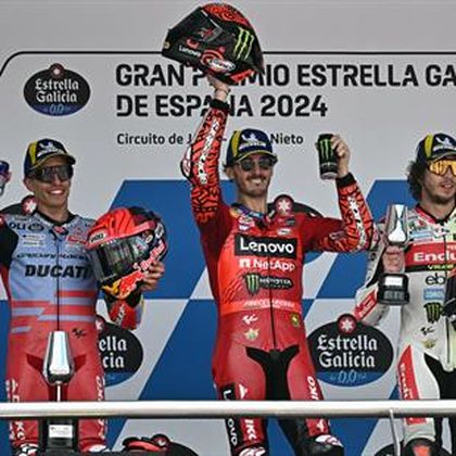 Marc Márquez roza la victoria en un mano a mano brutal con el triunfador Bagnaia en Jerez