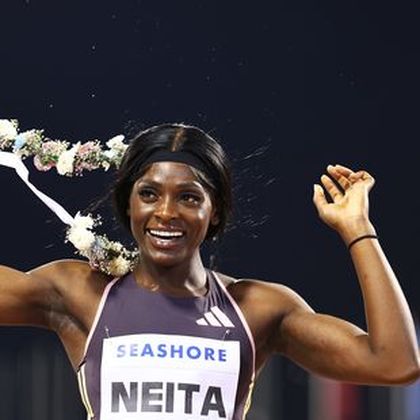 Neita shines in 100m at Diamond League in Doha