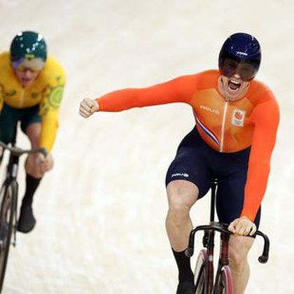 Carlin and Turnbull crash out of keirin as 'emotional' Lavreysen lands golden hat-trick