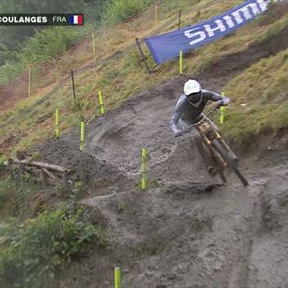 'Beautiful stuff' - Coulanges produces superb run to win Men's Elite Downhill in Loudenvielle