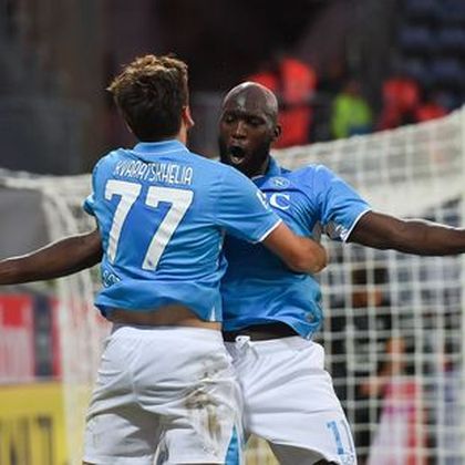 Lukaku, Kvaratskhelia on target as Napoli rout Cagliari, Inter held to draw by Monza
