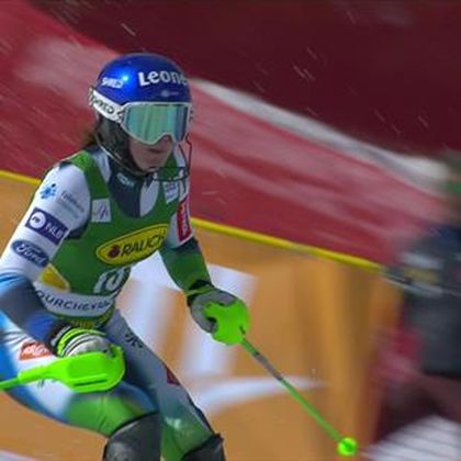 Andreja Slokar s-a impus în ultima cursă de slalom a sezonului, la Courchevel
