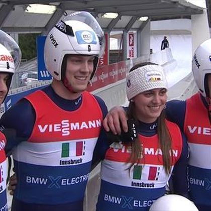 Wereldbeker Innsbruck | Italianen winnen team relay