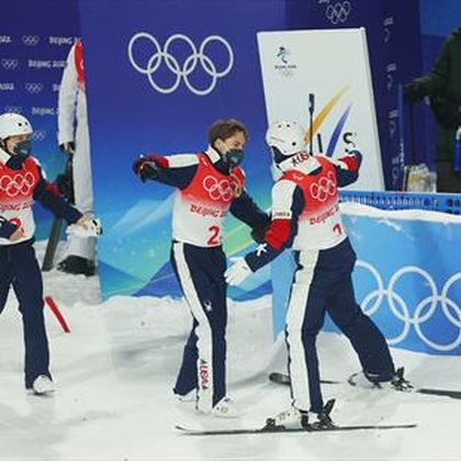 US make history by winning first ever mixed team aerials in freestyle skiing