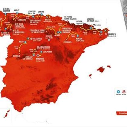 From Turin to Madrid: Official route for the 2025 Vuelta a Espana