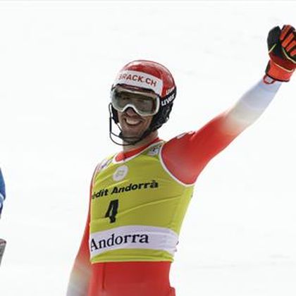 Zenhausern claims slalom win in Soldeu as Braathen secures crystal globe