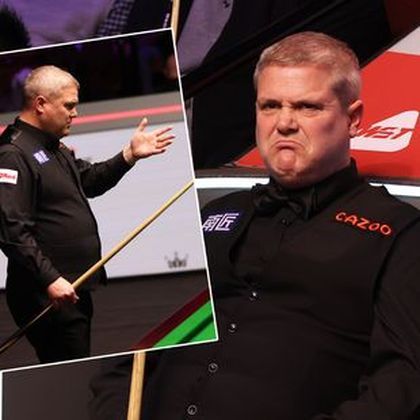 'He's furious!' - Shocking moment Milkins throws cue after miss in loss to Gilbert 
