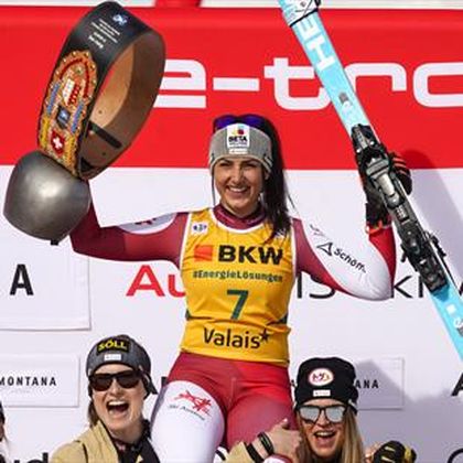 ‘Absolutely on fire’ - Stephanie Venier secures victory in women’s super-G at Crans-Montana
