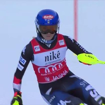 Shiffrin écrase la concurrence dès le 1er run du slalom : sa démonstration en vidéo