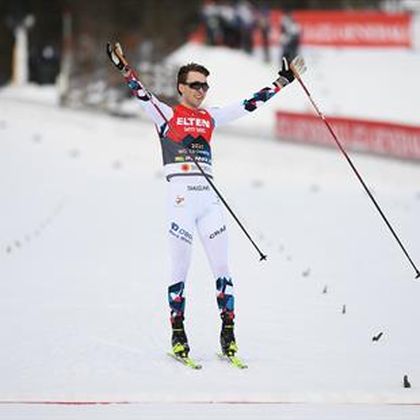 Riiber claims historic World Championship hat-trick in Planica