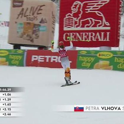Kranjska Gora | Petra Vlhova profiteert van fout Shiffrin en wint slalom