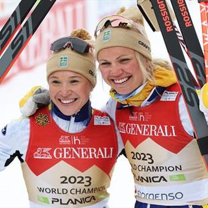 Sundling and Ribom win cross-country skiing team sprint for Sweden