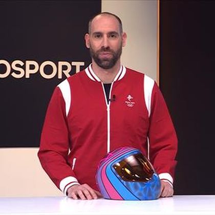 Ander Mirambell desvela en Eurosport los detalles de su casco que formará parte del Museo Olímpico