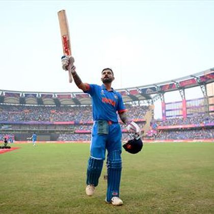 Kohli hits record 50th ODI ton, Shami takes seven as India beat New Zealand to reach final