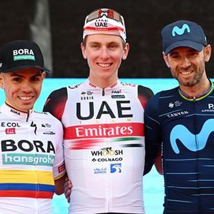 Valverde sube al podio en su penúltima carrera; Pogacar se lleva los Tres Valles Varesinos
