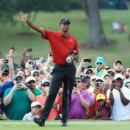 WATCH: Young fan celebrates after meeting Tiger Woods