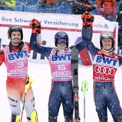Kristoffersen secures stunning slalom victory in Wengen