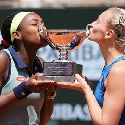 'Third time's a charm' - Gauff claims doubles title with Siniakova after straight-sets win 