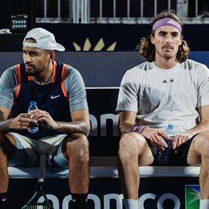 Kyrgios, Tsitsipas play doubles together five months after bitter Wimbledon row