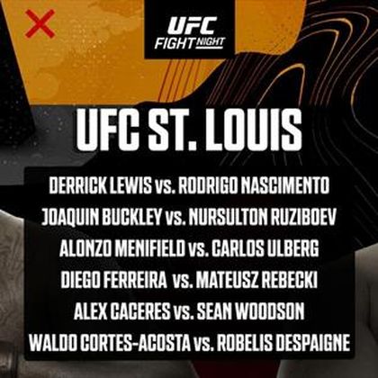 UFC St.Louis | Hoe laat en waar kijk je live naar UFC St.Louis: Lewis vs. Nascimento?