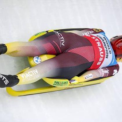 Jubilant Germans slide to memorable day in Luge World Cup