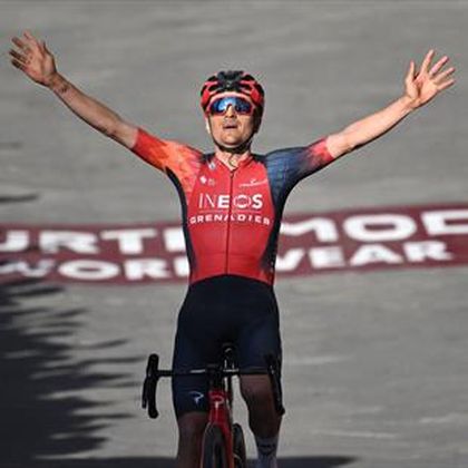 Superb Pidcock creates history as first British male winner of Strade Bianche