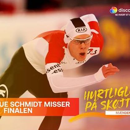 Stefan Due Schmidt formåede ikke at skøjte sig i finalen i massestart - Se danskerens afslutning her