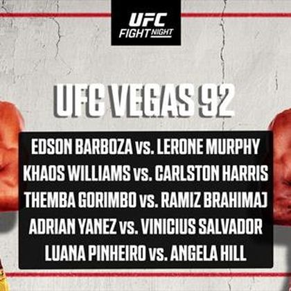 UFC Vegas 92 | Hoe laat en waar kijk je live naar UFC Vegas 92: Barboza vs. Murphy?