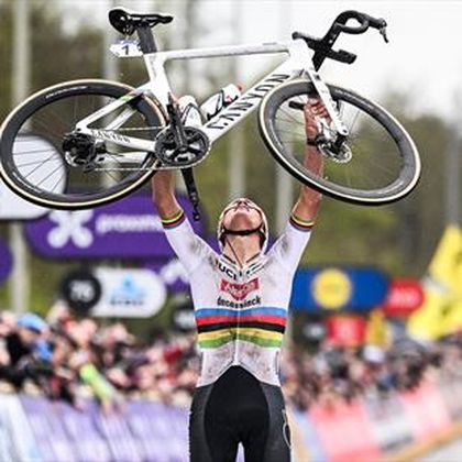 Unstoppable Van der Poel conquers cobbles to claim third Flanders crown